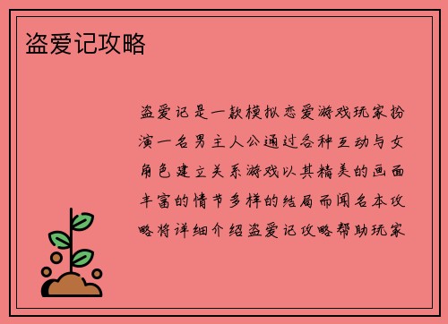 盗爱记攻略